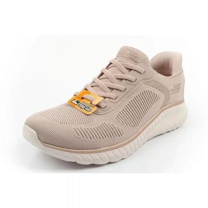 Skechers Bobs Squad Chaos SLIP-INS moteriški sportbačiai smėlio spalvos