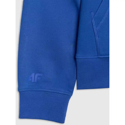 Men's sweatshirt with hood, open, 4F 4FWSS25TSWSM1749-36S