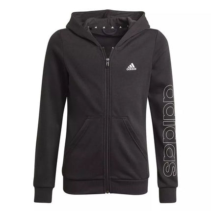 Adidas "Essentials" logotipo džemperis su užtrauktuku jaunimui GN4050