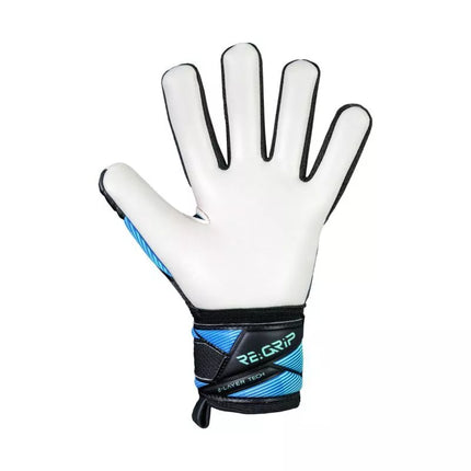 Reusch Attrakt RE:Grip NC Junior goalkeeper gloves black and blue 5672535 7272