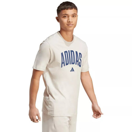 Vyriški adidas Collegiate Lineage marškinėliai, smėlio spalvos JM6415