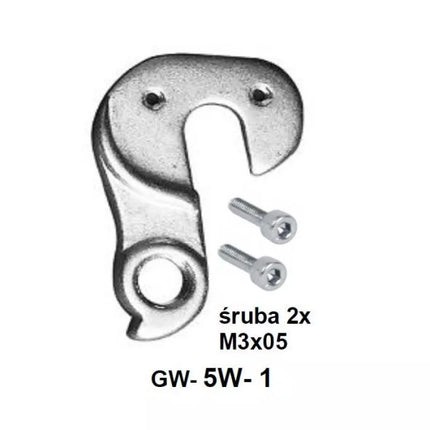 Derailleur laikiklis GW-5w-1 rėmui