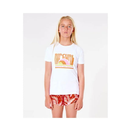 RIP CURL Marškinėliai "Surf Revival" - Mergaitei - balti