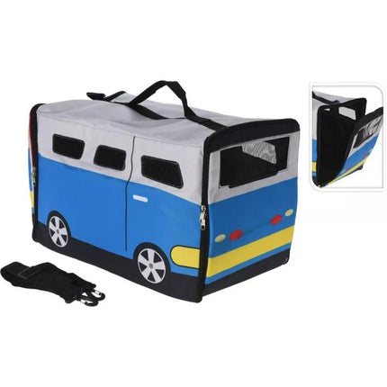 Nešiklis gyvūnams 52x30x32.5cm, mėlynas PET BUS