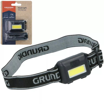 GRUNDIG COB LED TURISTINIS PRIEKINIS ŽIBINTAS - JUODAS