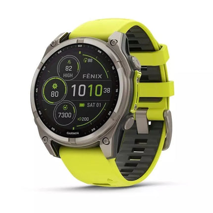 Garmin Fenix 8 Saulės Safyrinis Geltonas Laikrodis