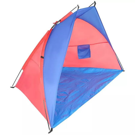 BEACH SHELTER SUN 200x120x120cm BLUE-RED ENERO CAMP