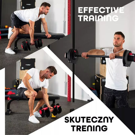 SGR40 PRO SET 2-in-1 reguliuojamas hantelių komplektas 43.5 kg HMS