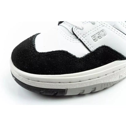 New Balance 550 youth sports shoes sneakers leather fashionable black white