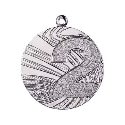 Silver steel medal, second place