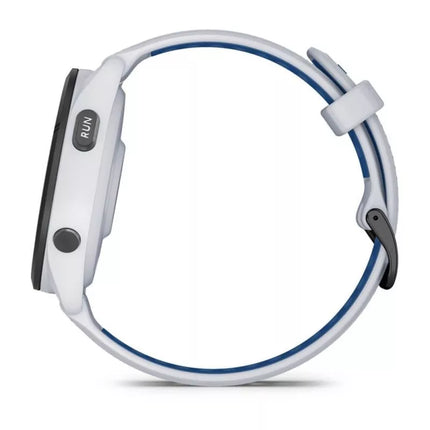 Garmin Forerunner 265 46mm Black Bezel with Whitestone Case White and Blue