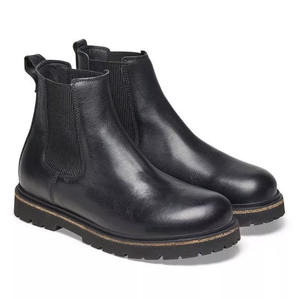 Vyriški Birkenstock Highwood Slip On M LENA juodi Chelsea aulinukai iš natūralios odos (1025764)