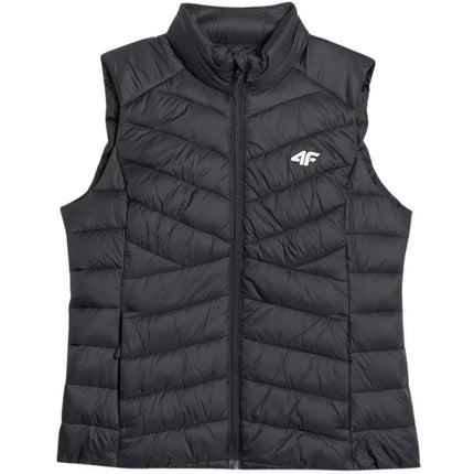Women's vest 4F F347 deep black 4FWSS26TVJAF347 20S