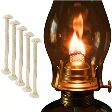 FLAT WICK FOR KEROSENE LAMP AND TORCH 19x1.2x0.5 CM - SET OF 5