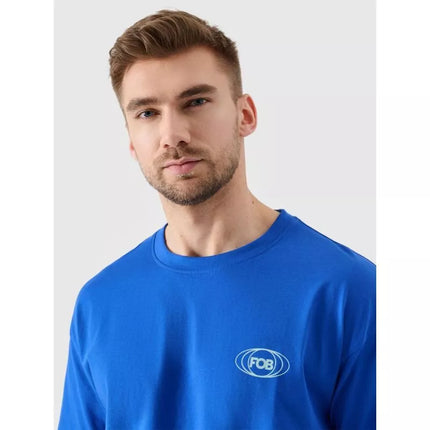 Men's oversize printed T-shirt 4F 4FRSS24TTSHM2535-36S