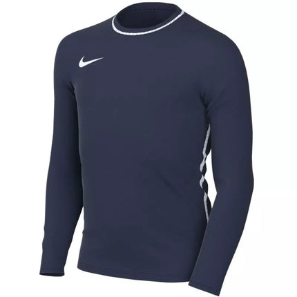 Nike Dri-Fit Park 26 apvalios apykaklės marškinėliai tamsiai mėlyni vaikams HM7170 410