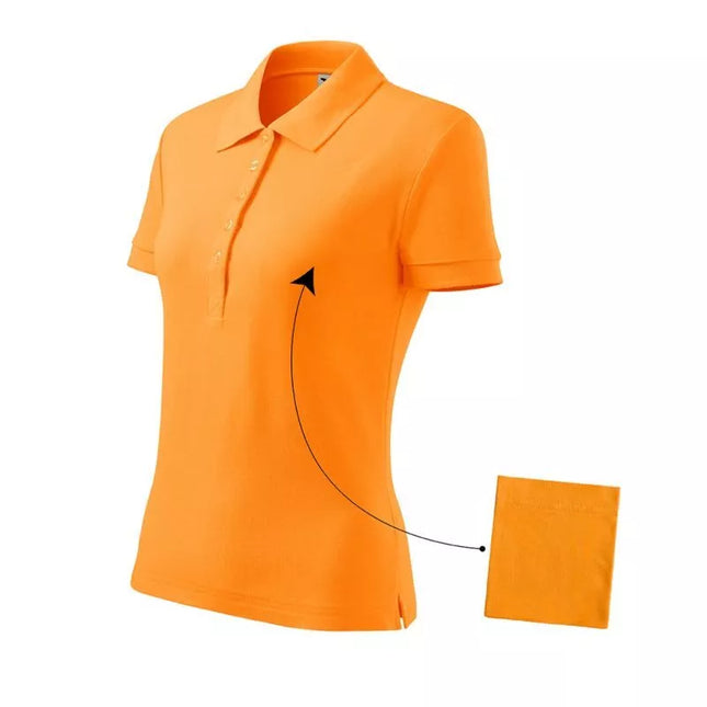 Malfini Cotton W MLI-213A2 Mandarinin Polo Marškinėliai