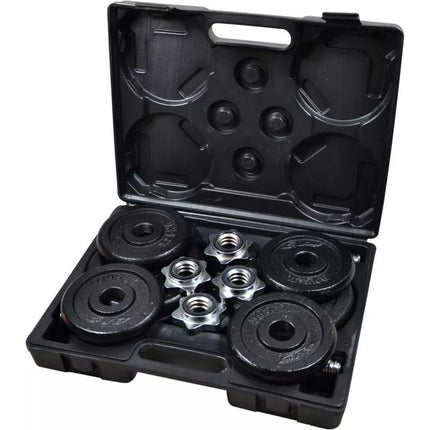 CAST IRON DUMBBELL 19 KG (2x9.5 KG) ENERO FIT CASE