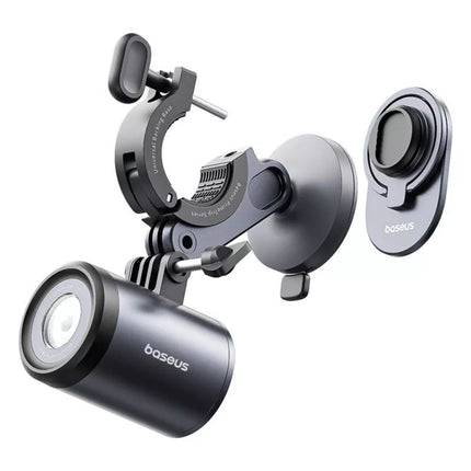 Baseus PrimeTrip Universal 3000mAh IP68 LED Holder with 2-in-1 Lamp - Black and Gray