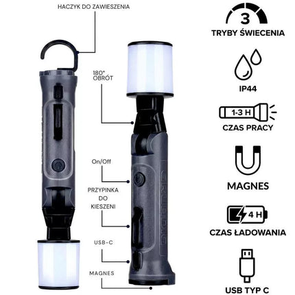 GRUNDIG LED TOURIST FLASHLIGHT 1200mAh