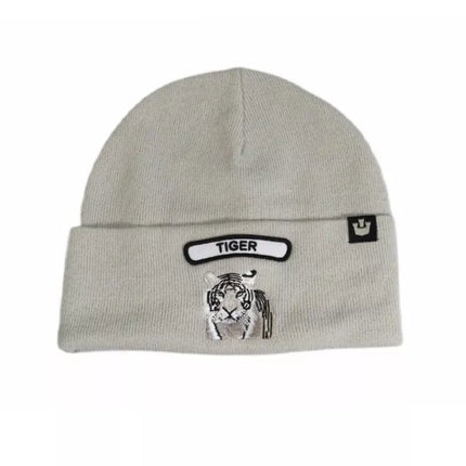 Goorin Bros. Soft Rock Tigrinė Beanie Sidabrinė Vilnos Žieminė Kepurė - 107-1798-SIL