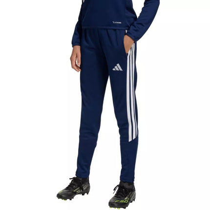 adidas Tiro 26 Lygos treniruočių siauro kirpimo tamsiai mėlynos vaikiškos kelnės JY7118