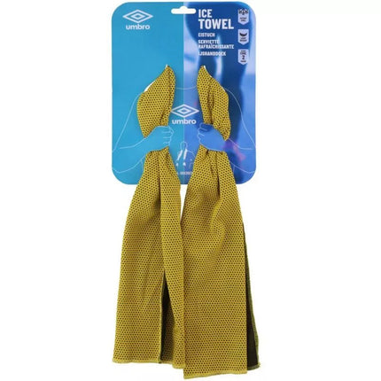 Vėsinantis sportinis rankšluostis 90x30cm Geltonas UMBRO