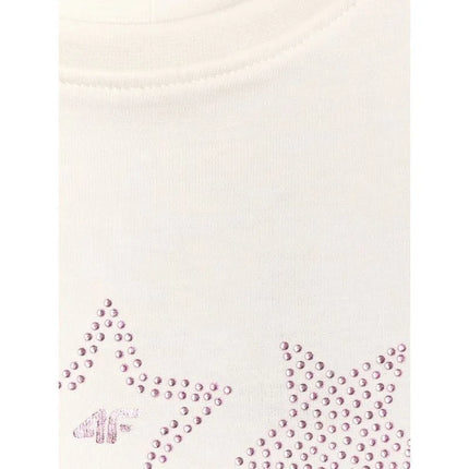 Girls' regular printed T-shirt 4F 4FJRSS26TTSHF3455-11S