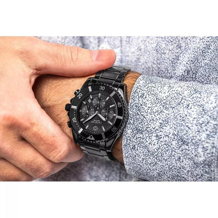 Men's Watch Giewont Chronograph Sapphire Black GW3970-B4