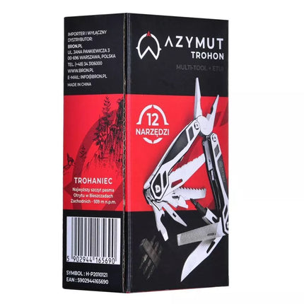 AZYMUT Trohon Multitool - 12 tools + 8 bits + holster (H-P2010121)