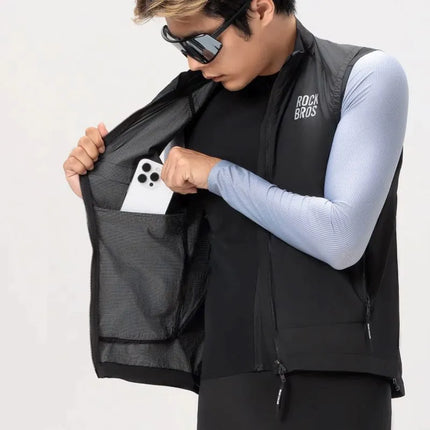Rockbros YDMJ003 Windproof Vest Spring/Autumn Size S - Black