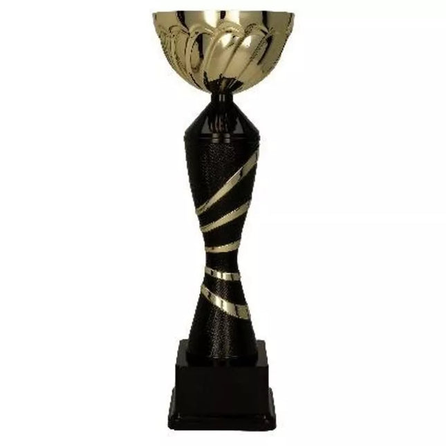 Auksinis ir juodas metalinis puodelis ORAR BK