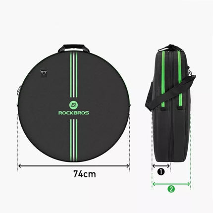 Rockbros D40 transportavimo krepšys ø74 cm ratui – juodas