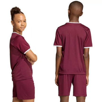 adidas Entrada 26 Jersey bordo vaikiški marškinėliai JZ2530