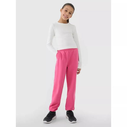 Longsleeve slim crop top plain girls 4F 4FJWSS25TLONF430-11S