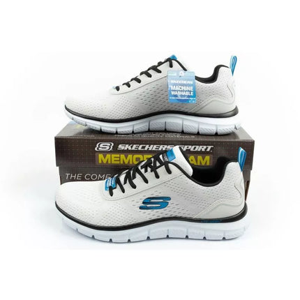 Skechers vyriški sportiniai batai Track-Ripkent patogūs lengvi madingi ecru