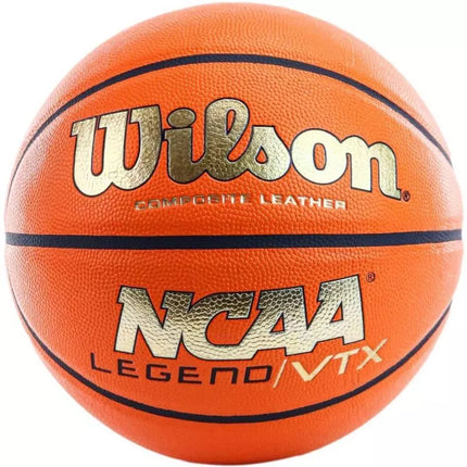 Wilson NCAA Legenda VTX Krepšinio Kamuolys, Oranžinės/Auksinės spalvos, 7 dydžio