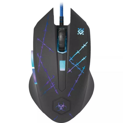 LAIDINĖ PELĖ DEFENDER FORCED GM-020L 800/1800/2400/3200 DPI 6 MYGTUKAI + PELĖS PAD + ŽAIDIMŲ KOMPLEKTAS 52020