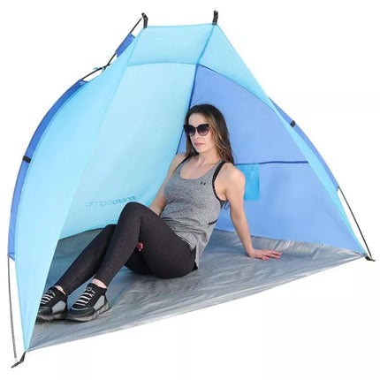 PAPLŪDIMIO APSAUGA NUO SAULĖS TELTINĖ 200x120x120cm MĖLYNA-TAMSIAI MĖLYNA ENERO CAMP