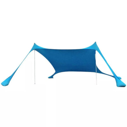 TURISTINĖ PAPLŪDIMIO PAVĖSINĖ, SKĖTIS NUO SAULĖS, SVORIS SU SMĖLIU, LYCRA 2.1X2X1.5M