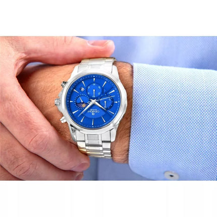 Vyriškas laikrodis Giewont Chronograph Safyrinis Sidabrinis Mėlynas GW9460-B3