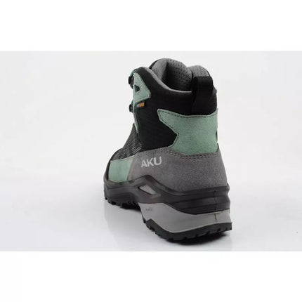 Aku moteriški trekingo sportiniai batai Adapta Gore-tex odiniai juodi žali