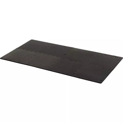 PUZZLE MAT FOR FITNESS EQUIPMENT 8 PCS 30x30x0.9 CM BLACK PURE 2 IMPROVE