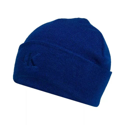Calvin Klein CK Logo Beanie Mėlyna - LZ04D8076G-IZ4