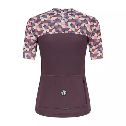 Rogelli ESSENTIAL GRAPHIC marškinėliai bordo-koralo L