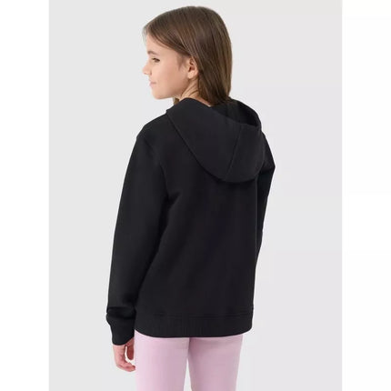 Girls' sweatshirt with a zipper and hood 4F 4FJWSS25TSWSF1706-20S