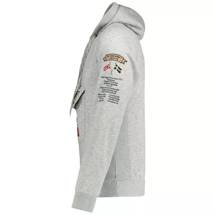 Geographical Norway Gymclass EO DB 100 M džemperis WU6620H/GNO – pilka melanža
