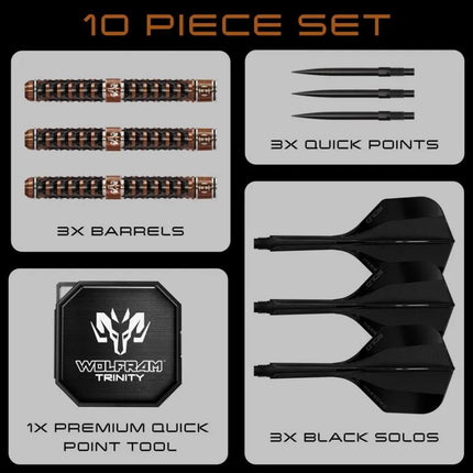 Harrows TOLFRAM TRINITY 97% steeltip darts