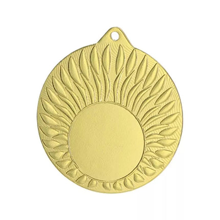 Gold medal with space for a 25 mm emblem - steel
