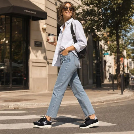 Black platform sneakers Kobbo 100103